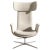 White White Odyssey Armchair in Leather and Fabric Finish from BD Barcelona For Sale - Image 8 of 8