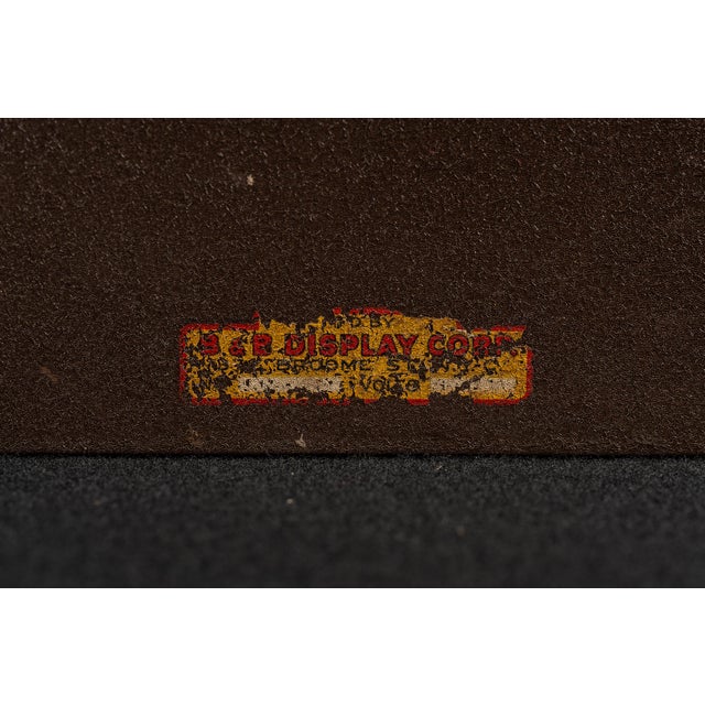Pumpkin Vintage Cat's Paw Rubber Heels Illuminated Rog Advertising Sign For Sale - Image 8 of 8