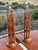 Pair of Vintage C. 1960s Mid Century Modern Sculptural Walnut & Brass Table Lamps For Sale In Austin - Image 6 of 9