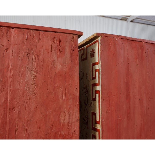 Pair of Italian Venetian Faux Marble Top Painted Cabinets For Sale - Image 15 of 18