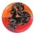 Rare Bjorn Wiinblad Large Paper Mache Charger/Decorative Wall Plate For Sale