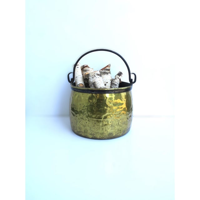 Dutch Brass Firewood Log Holder For Sale - Image 4 of 12