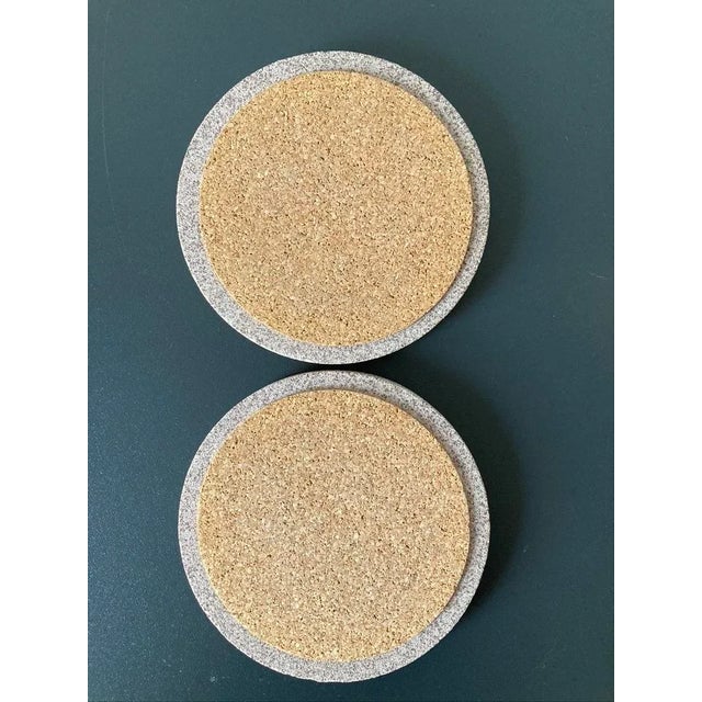 Vintage Bar Cocktail Drinks Coasters With Sandstone and Skull Design- Set of 2 For Sale - Image 4 of 12