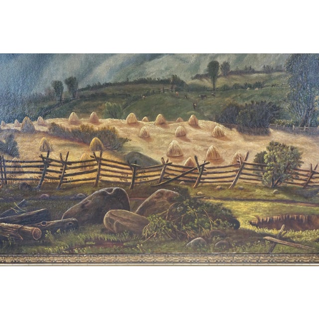 Original Late 19th Century Oil Painting of Upstate New York Landscape by Frances B. Clark For Sale - Image 4 of 10