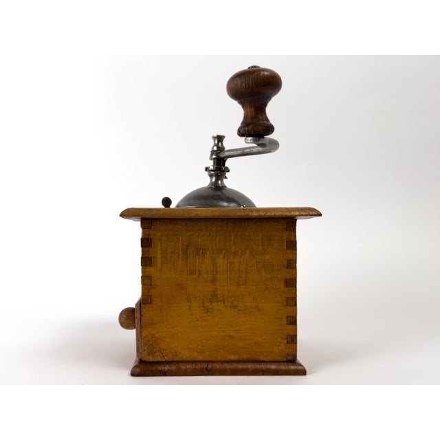 Vintage Japy Frères Wooden Manual Coffee Grinder For Sale - Image 15 of 17