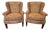 Lexington Home Brands Wing Chairs With Nailhead Trim - A Pair For Sale