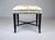 Wood Faux Bamboo Ottoman Bench Stool New Floral Upholstery For Sale - Image 7 of 10