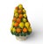 A stunning and substantial vintage Italian-style ceramic fruit topiary, standing at an impressive 22 inches tall. This...
