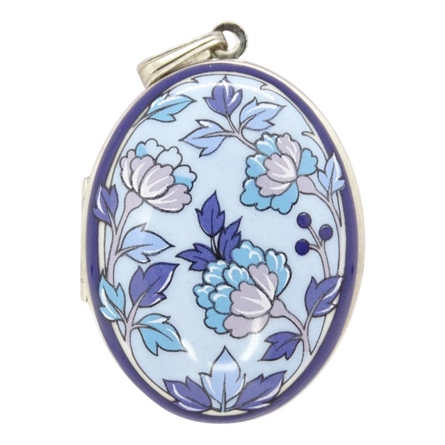 19th Centur Hanging Reliquary in Enamel by Michaela Frey, Austria, 1950s For Sale