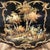 Vintage Louis XV Style Black Lacquered & Painted Marble Top Bronze Mounted Commode For Sale - Image 14 of 18