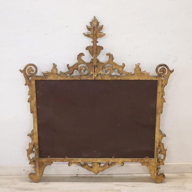 Early 20th Century Gilt Wood Wall Mirror For Sale - Image 9 of 10