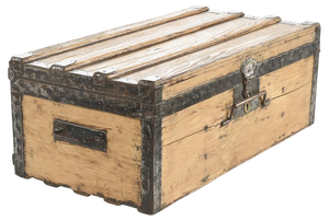 Wooden Transport Trunk, 1800s
