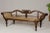 British Colonial Carved and Cane Settee with Swan Neck Back and Scrolling Arms For Sale - Image 11 of 12