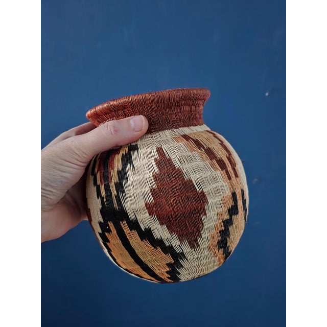 1980s Zulu Organic Basket & Vase Set For Sale - Image 10 of 16
