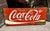 Vintage Coca Cola Sign in Enamel and Iron For Sale - Image 4 of 4