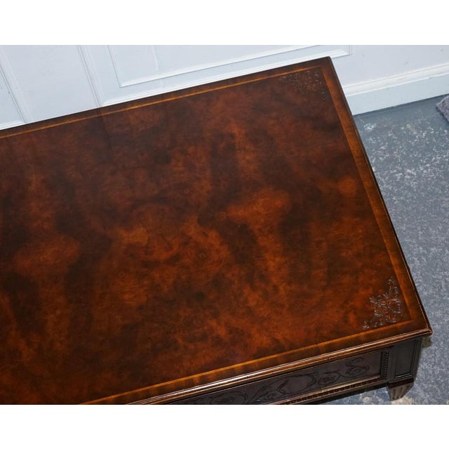 Wood American Coffee Table with Drawers and Butler Trays by Theodore Alexander For Sale - Image 7 of 18