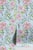 Painter's Garden Blue Floral Grasscloth Wallpaper by House Party | 6 Yards For Sale