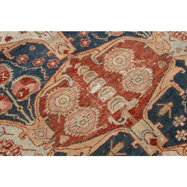 Vintage Persian Handmade Bakhtiari Wool Rug With Allover Design For Sale - Image 10 of 12