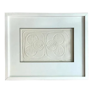 Vintage Boho Numbered Molded Paper Lithograph