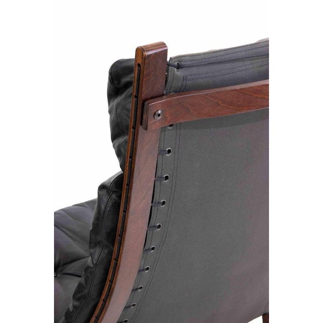 1960s Siesta Chairs in Leather by Ingmar Relling, 1960s, Set of 2 For Sale - Image 5 of 9