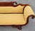 Yellow Antique 19th Century American Empire Mahogany Sofa Settee-Hand-Carved Upholstered For Sale - Image 8 of 12