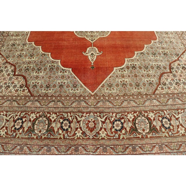 Early 20th Century Haji Khalili Persian Tabriz Rug, 10'02 X 13'03 For Sale - Image 4 of 9