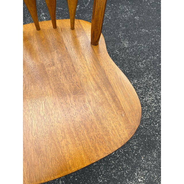 Windsor Style Cherry Dining Chairs- Set of 3 For Sale - Image 11 of 12