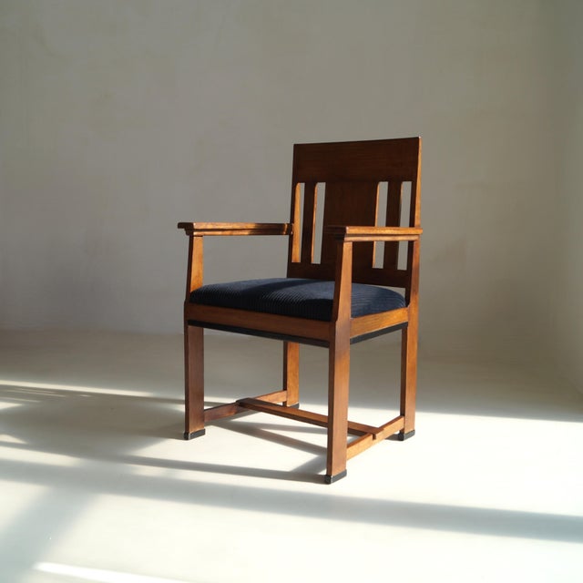 Dutch Art Deco The Hague School Armchair by Jan Brunott, 1920s For Sale - Image 9 of 15
