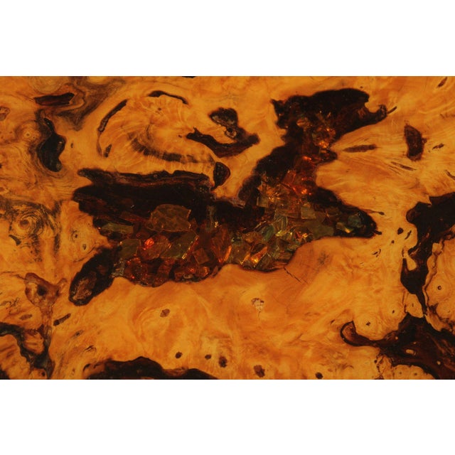 The Burlwood Co. Star Dust Redwood Burl Live Edge Coffee Table For Sale - Image 13 of 18