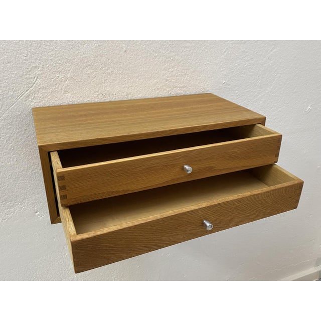 Wood Model 128 Wall Console in Oak by Kai Kristianen for Aksel Kjersgaard, Denmark, 1960s For Sale - Image 7 of 10