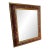 Vintage Chinoiserie Hand-Painted Wooden Beveled Wall Mirror For Sale