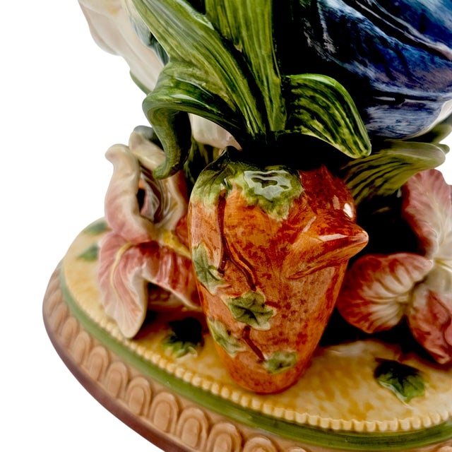 Fitz & Floyd Mediterranean Rooster Figurine Large Ceramic Hand Painted 16" For Sale - Image 15 of 18