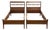 Vintage Neoclassical Cherry Twin Beds - A Pair For Sale