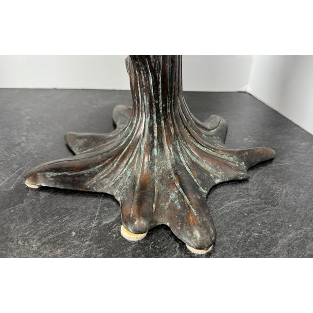Maitland Smith Bronze & Mother of Pearl Parrot Sculptures, a Pair For Sale - Image 13 of 15