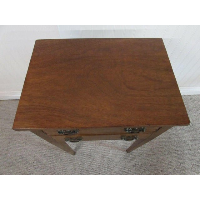 Vintage Biggs Furniture Mahogany Two Drawer Nightstand Chairish