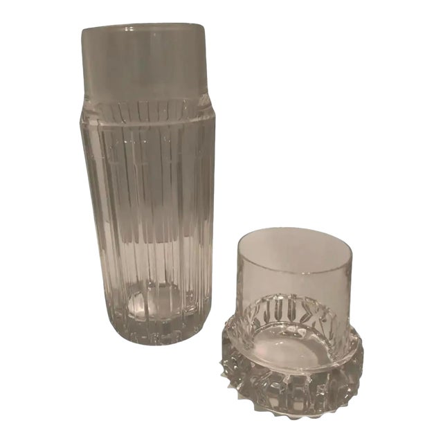 Vintage Tiffany & Co. Atlas Carafe and Tumbler Set- 2 Pieces For Sale