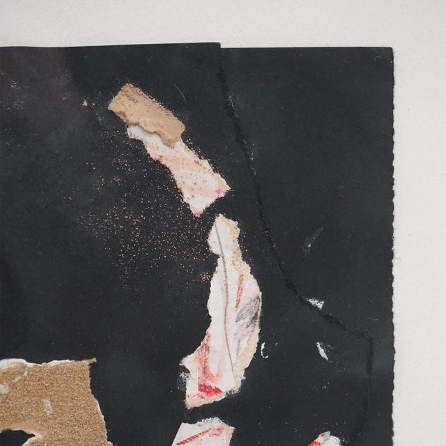 White Ansgar Elde, Composition, Mixed Media on Cardboard, 1980s, Framed For Sale - Image 8 of 13