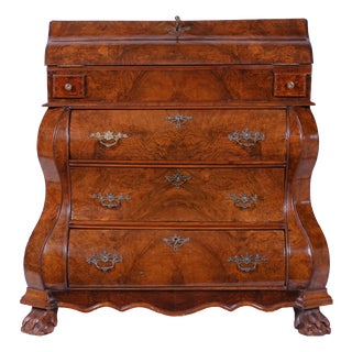 Antique Dutch Baroque Secretaire, 1750s For Sale