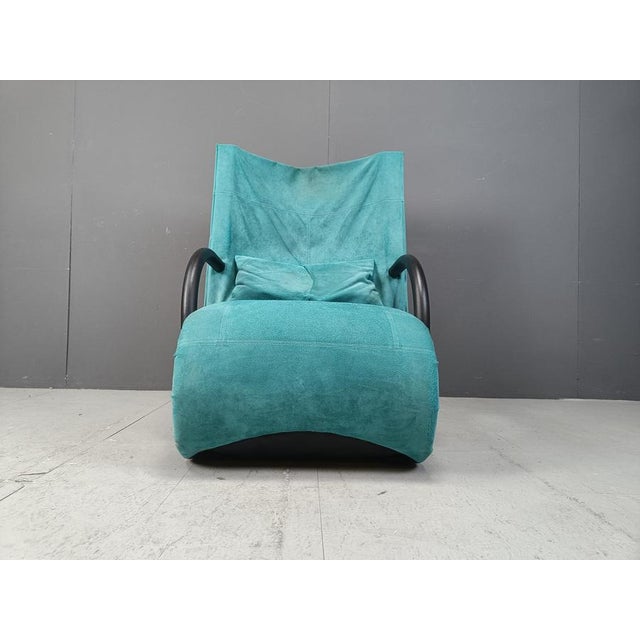 Ligne Roset Zen Armchair attributed to Claude Brisson for Ligne Roset, France, 1980s For Sale - Image 4 of 11