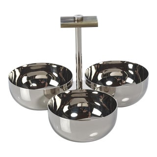 Bayeux Serving Condiment Set with Horn Trim For Sale