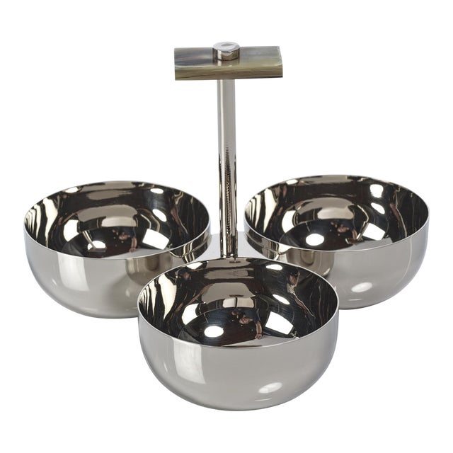 Bayeux Serving Condiment Set with Horn Trim For Sale