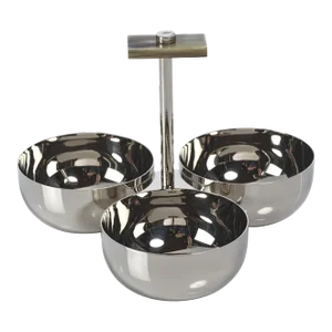 Bayeux Serving Condiment Set with Horn Trim
