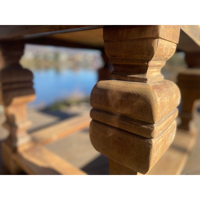 Antique Baroque Oak Table For Sale - Image 3 of 11