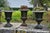 Medici Cast Iron Vases, 1900, Set of 3 For Sale - Image 10 of 10
