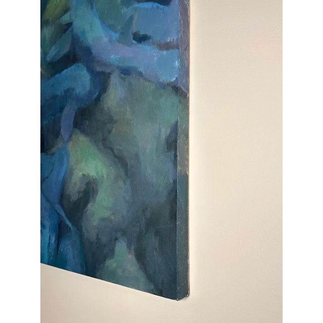 Michelle Farro Coastal Oversized Oil Painting by Michelle Farro For Sale - Image 4 of 5