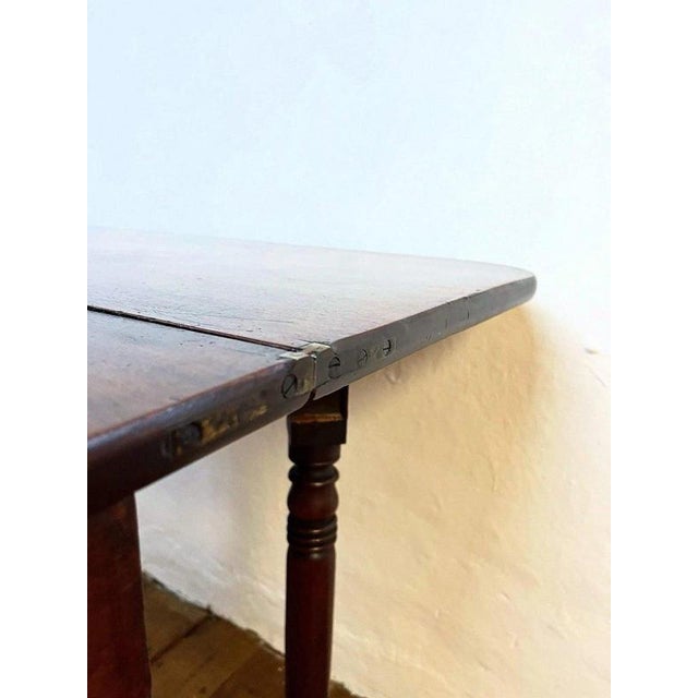 Antique George III Mahogany Fold-Top Tea Table, 1800 For Sale - Image 9 of 10