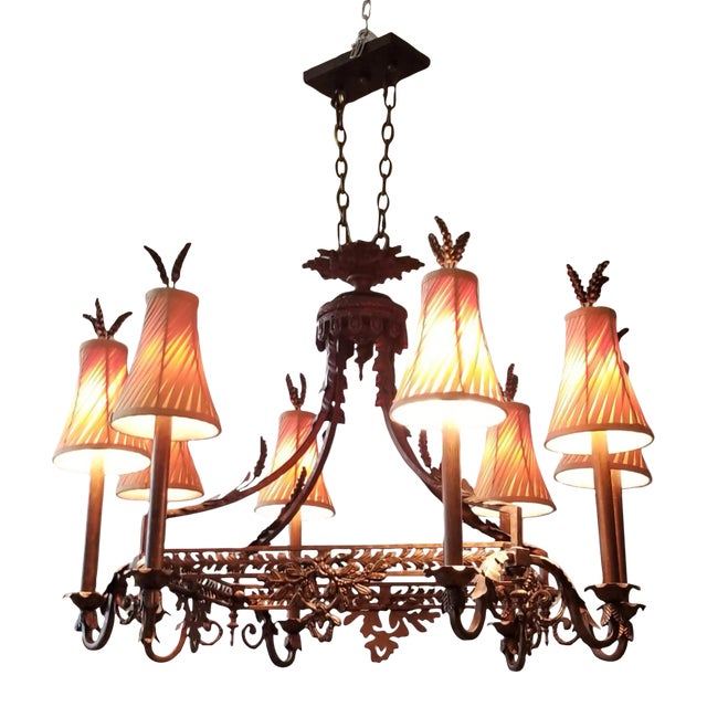 French Country Style Chandelier For Sale