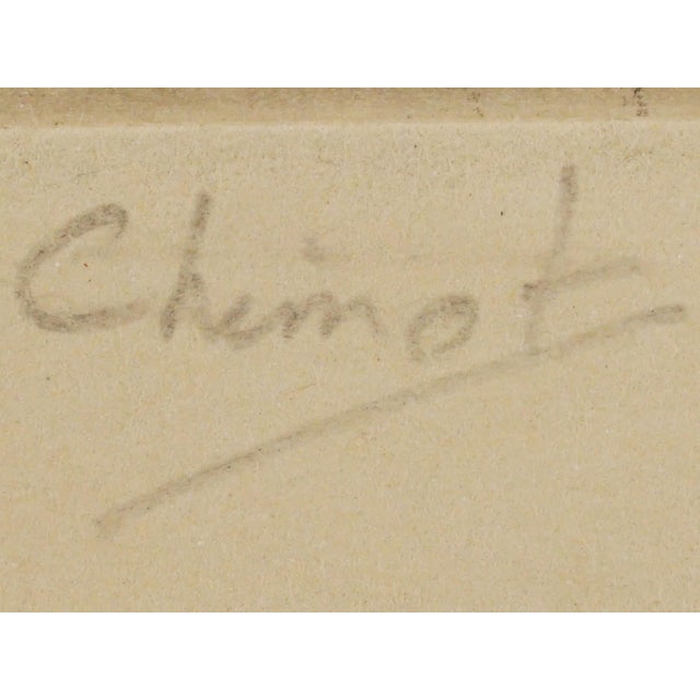 Early 20th Century Early 20th Century Édouard Chimot Signed French Female Nude Etching on Paper For Sale - Image 5 of 5
