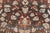 Square Antique Persian Malayer Rug With a Brown Field and Stylized Floral Design 11 X 13 For Sale - Image 14 of 18