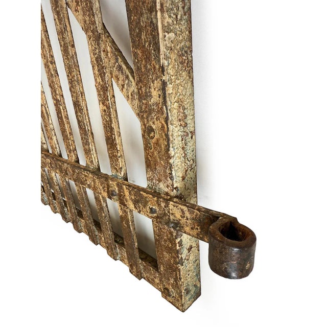 Mid 20th Century Vintage Iron Garden Gate For Sale - Image 5 of 8